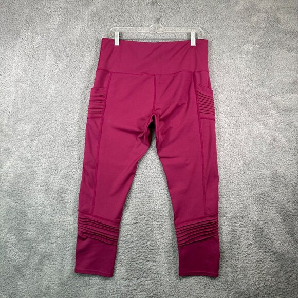 TKO Technical Knockout Women's Full Length Violet Yoga Pants Plus Size 1X - Picture 2 of 9